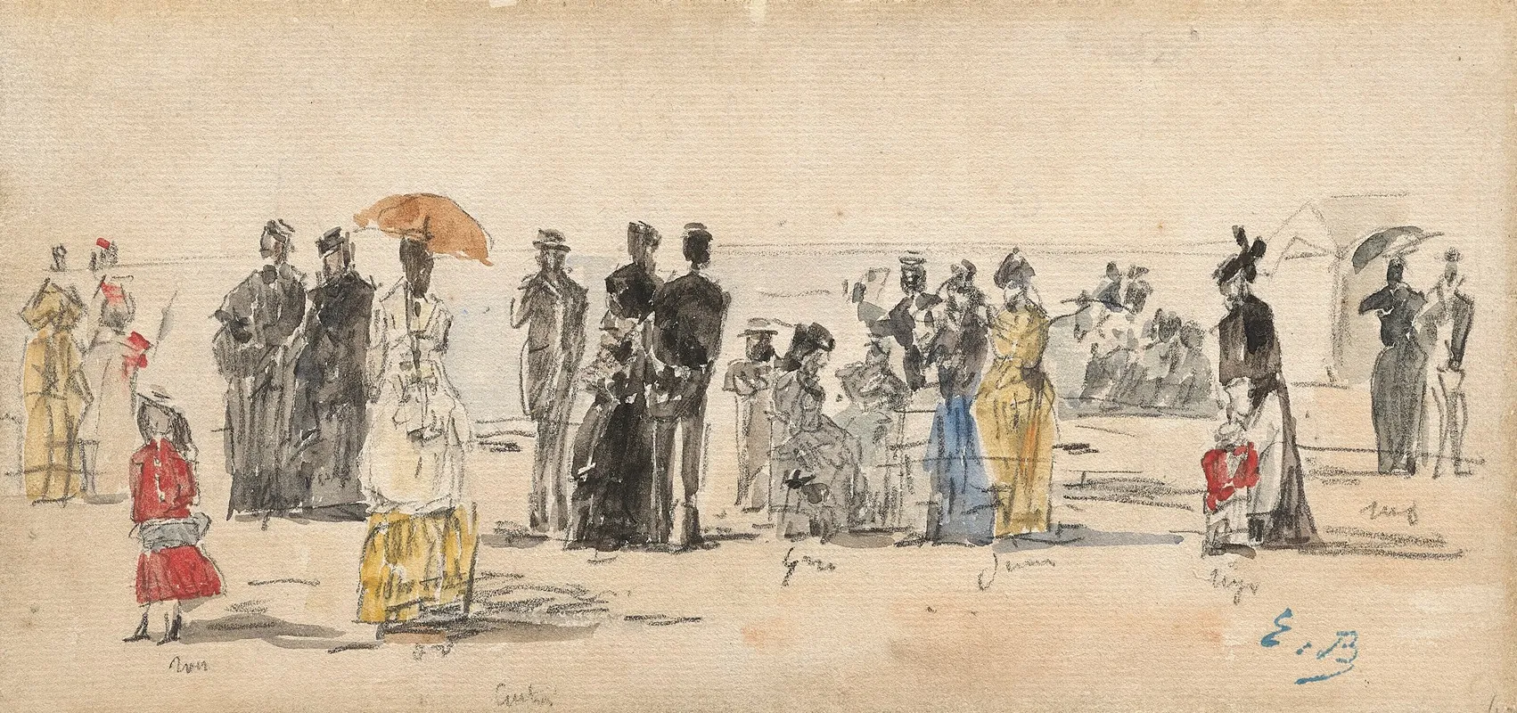 Crinolines Sur La Plage