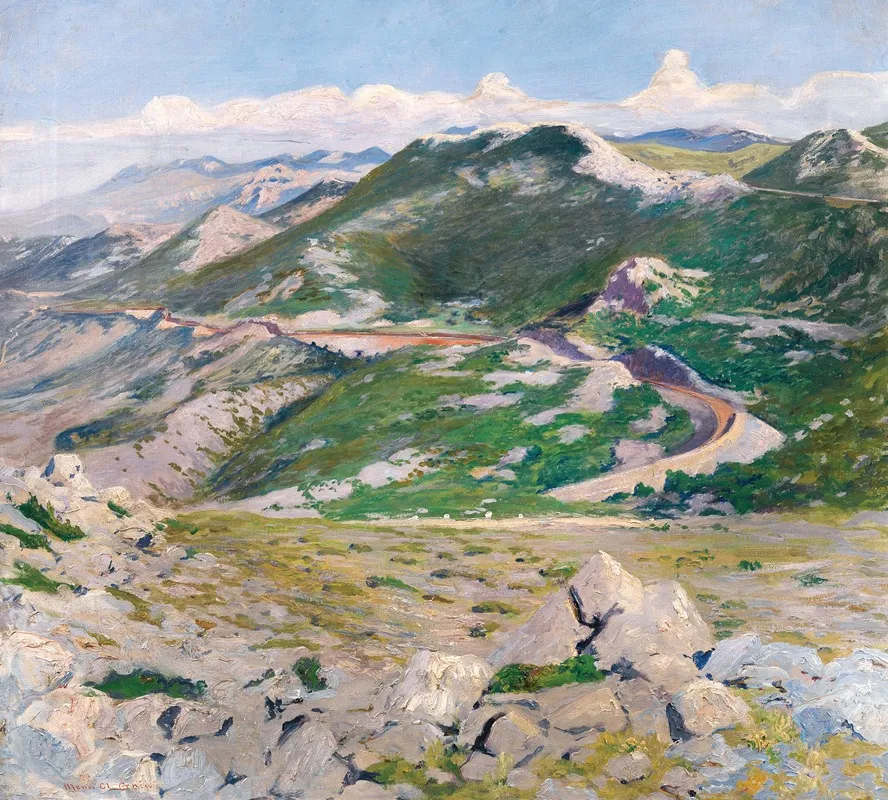 Croatia A View Of Velebit Wall Art by Menci Clement Crnčić - High-Resolution Digital Print