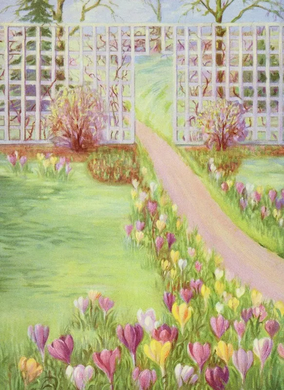 Crocus Wall Art by Lafayette F. Cargill - High-Resolution Digital Print