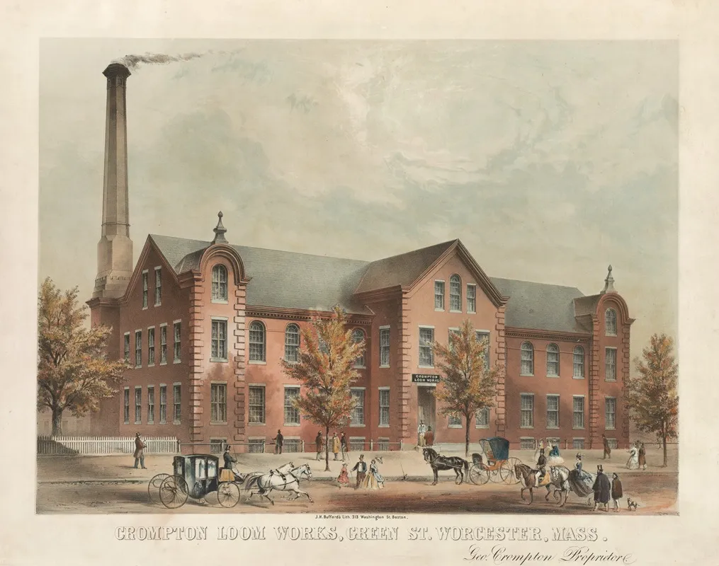 Crompton Loom Works Green Street Worcester Mass Geo Crompton Proprietor