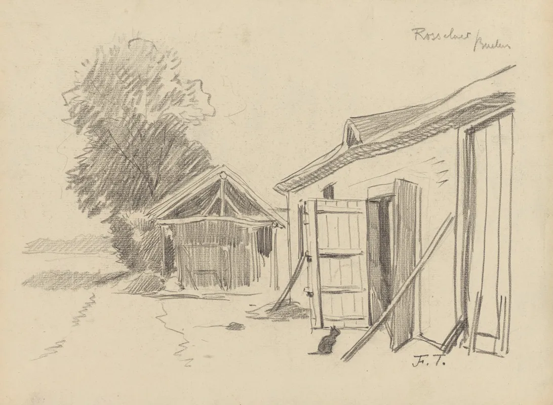 Croquis De Deux Remises De Ferme A Rosselaer