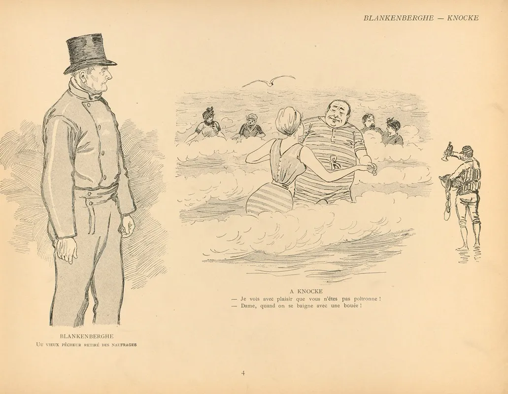 Croquis De Plage Pl 04 Wall Art by Mars (Maurice Bonvoisin) - High-Resolution Digital Print