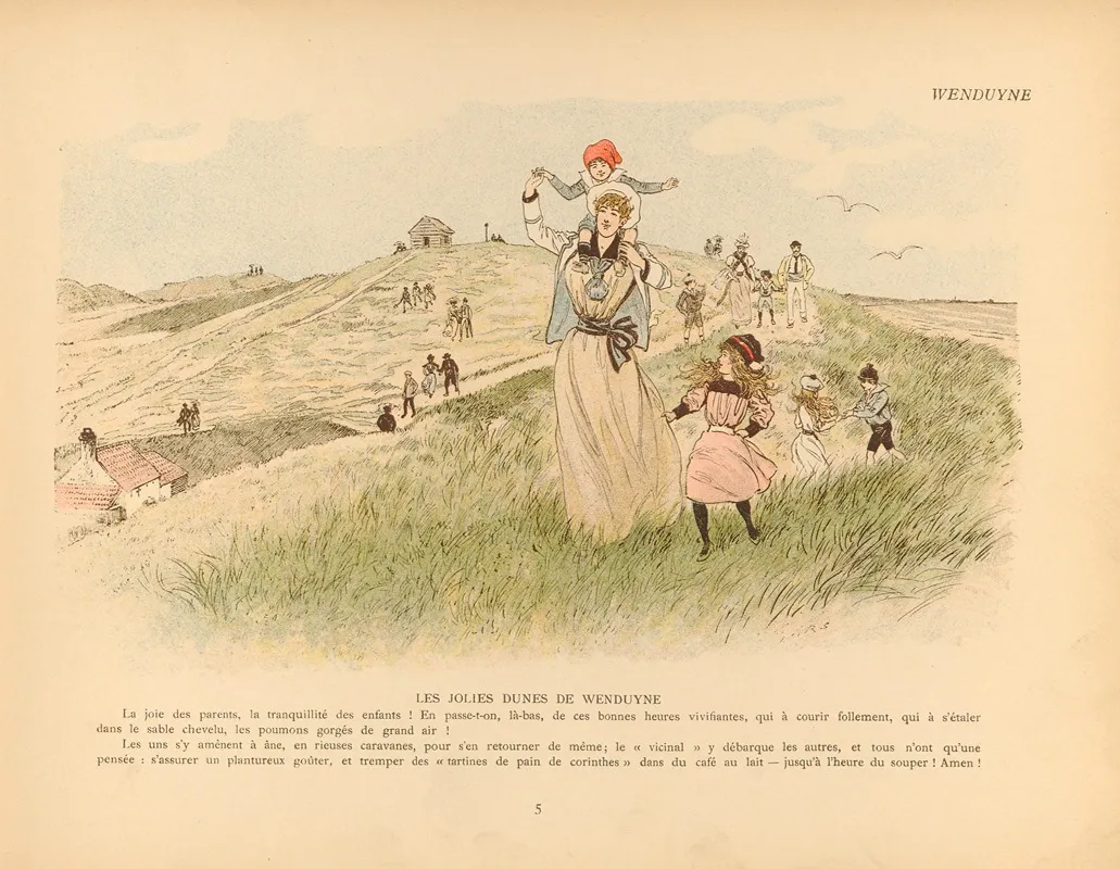 Croquis De Plage Pl 05 Wall Art by Mars (Maurice Bonvoisin) - High-Resolution Digital Print