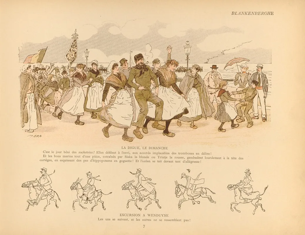 Croquis De Plage Pl 07 Wall Art by Mars (Maurice Bonvoisin) - High-Resolution Digital Print