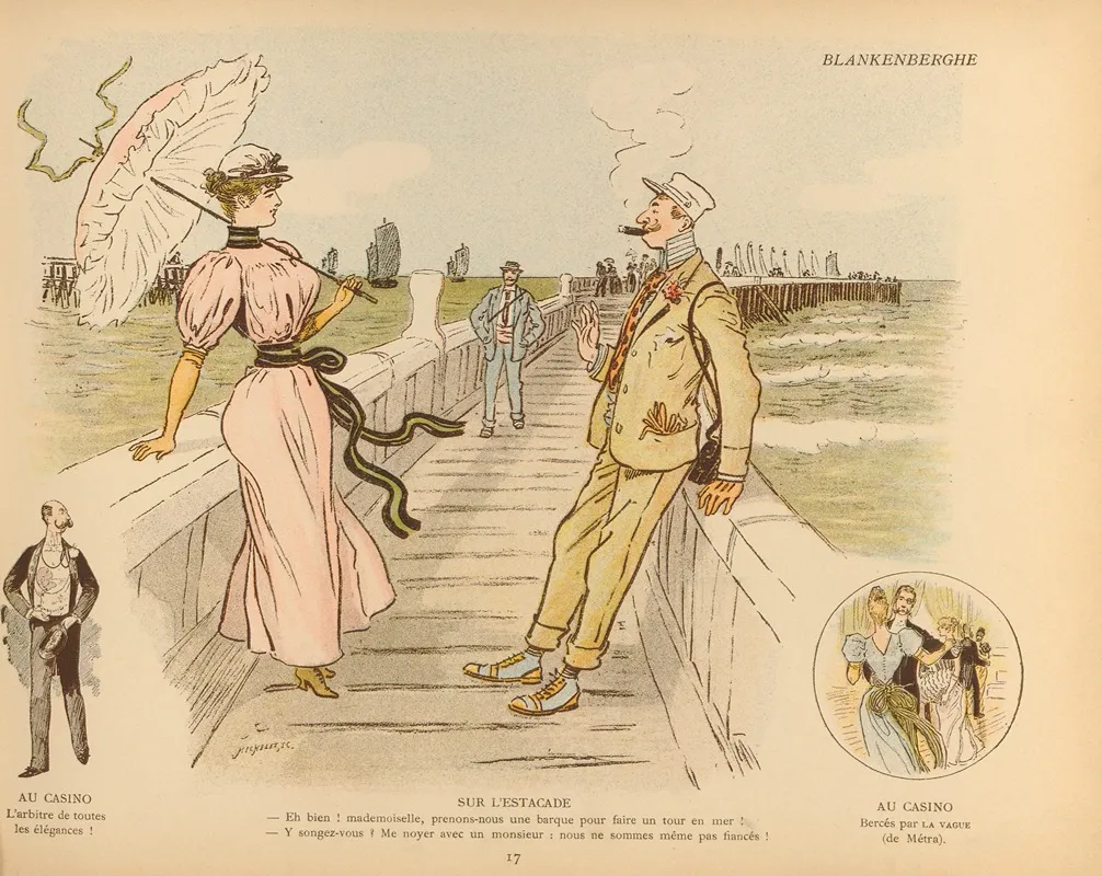 Croquis De Plage Pl 17 Wall Art by Mars (Maurice Bonvoisin) - High-Resolution Digital Print