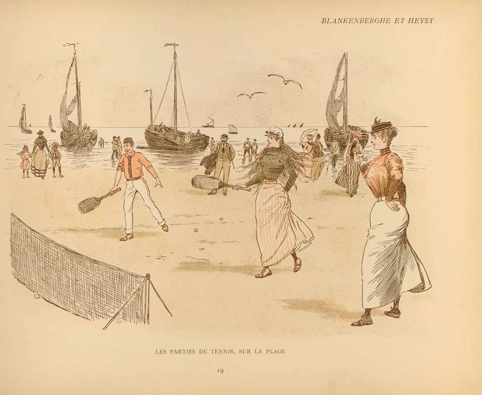 Croquis De Plage Pl 19 Wall Art by Mars (Maurice Bonvoisin) - High-Resolution Digital Print