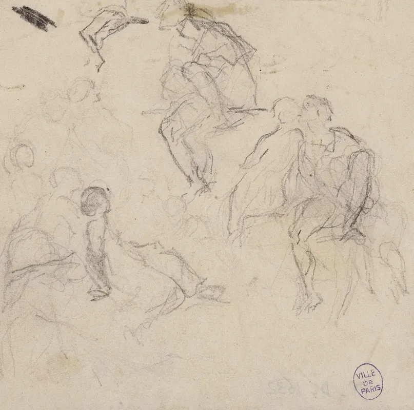 Croquis De Plusieurs Personnages