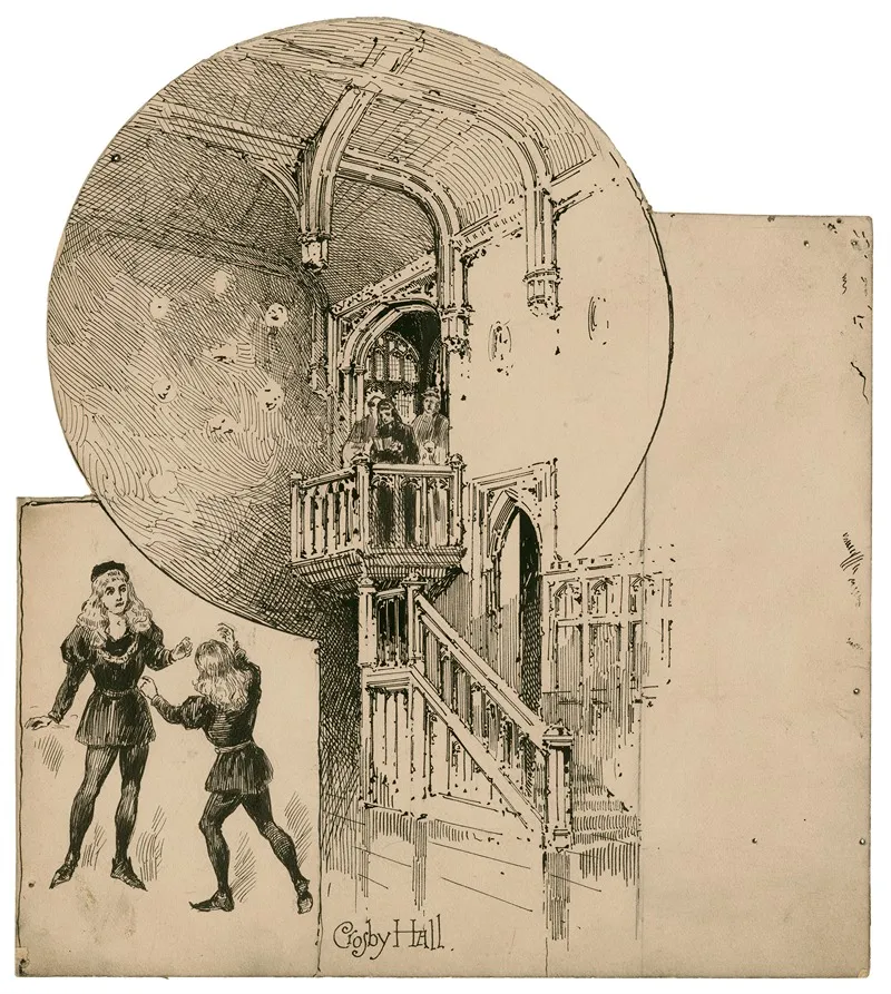 Crosby Hall From King Richard Iii Wall Art by Herbert Railton - High-Resolution Digital Print