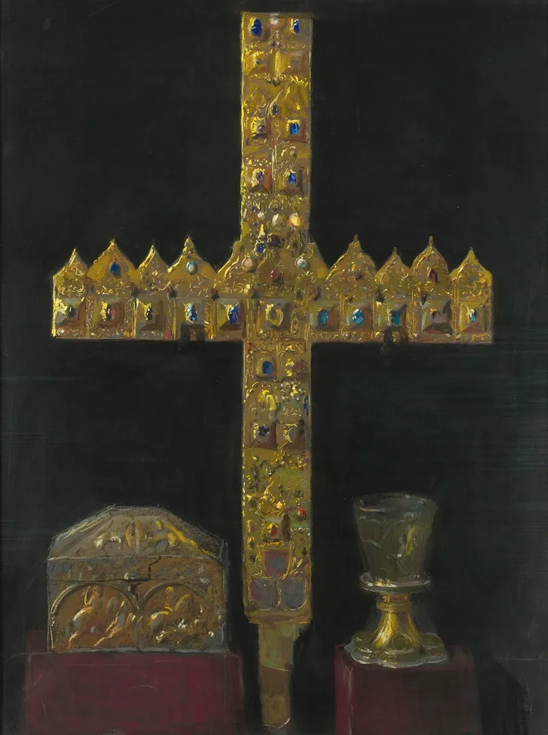 Cross Of Princes Diamonds So Called Saracen Sicilian Box And So Called Rummer Of St Jadwiga Of Silesia