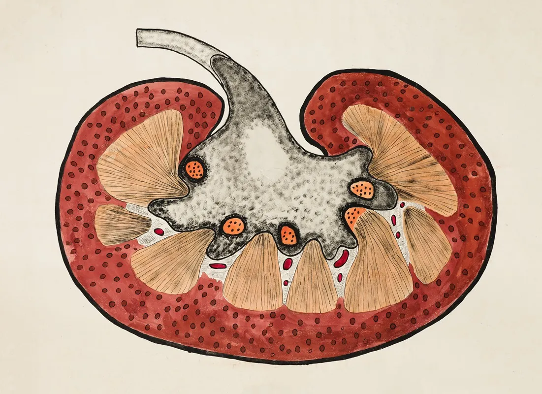Cross Section Of A Mammals Kidney