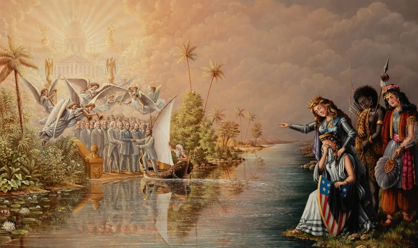 Crossing The River 3 Wall Art by Thomas F. Laycock - High-Resolution Digital Print