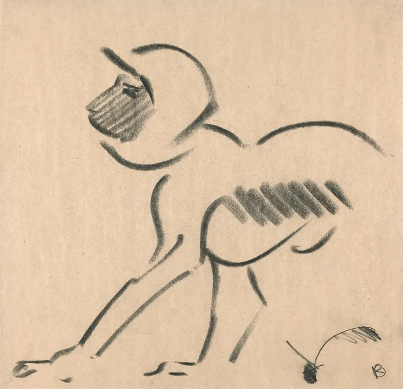 Crouching Monkey