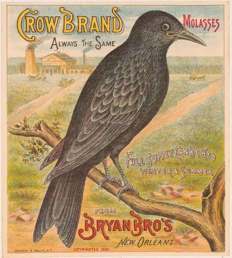 Crow Brand Molasses Bryan Bros New Orleans Wall Art by Koeckert & Walle - High-Resolution Digital Print
