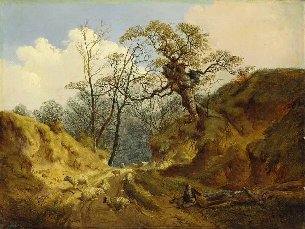 Crown Point Whitlingham Near Norwich Wall Art by John Berney Ladbrooke - High-Resolution Digital Print
