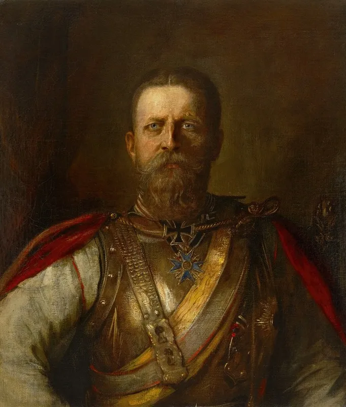 Crown Prince Frederick William Later Frederick Iii German Emperor And King Of Prussia Wall Art by Franz von Lenbach - High-Resolution Digital Print
