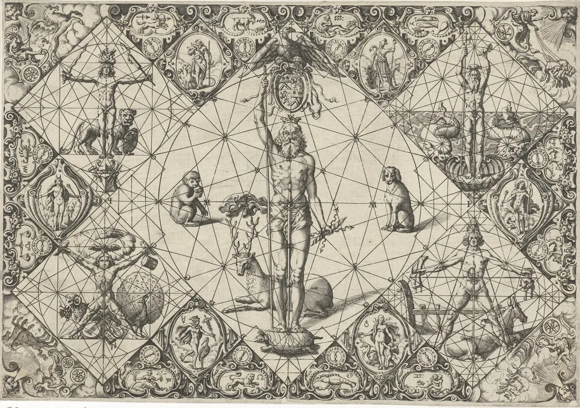 Crowned Jupiter Among The Elements And Planets