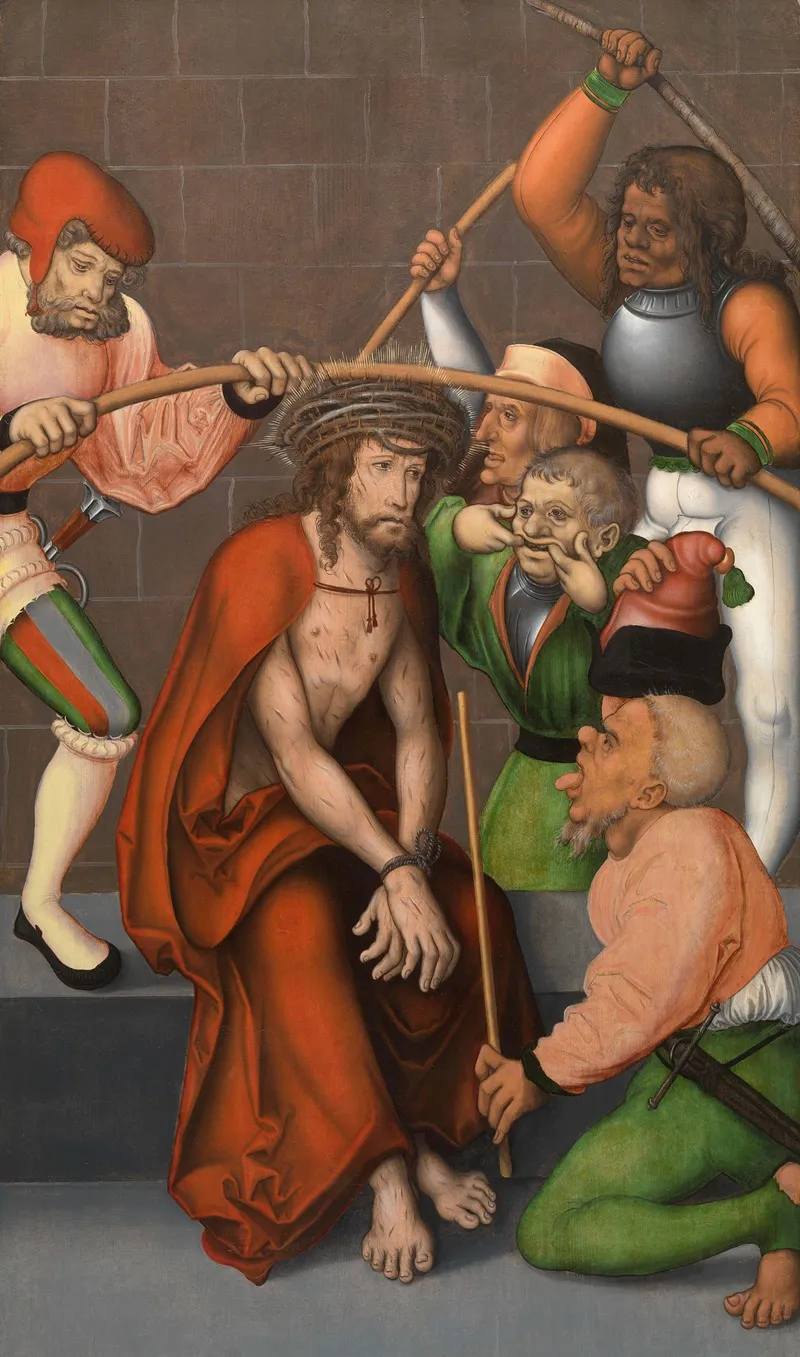 Crowning Of Thorns 2 Wall Art by Master of the Pflock Altarpiece - High-Resolution Digital Print
