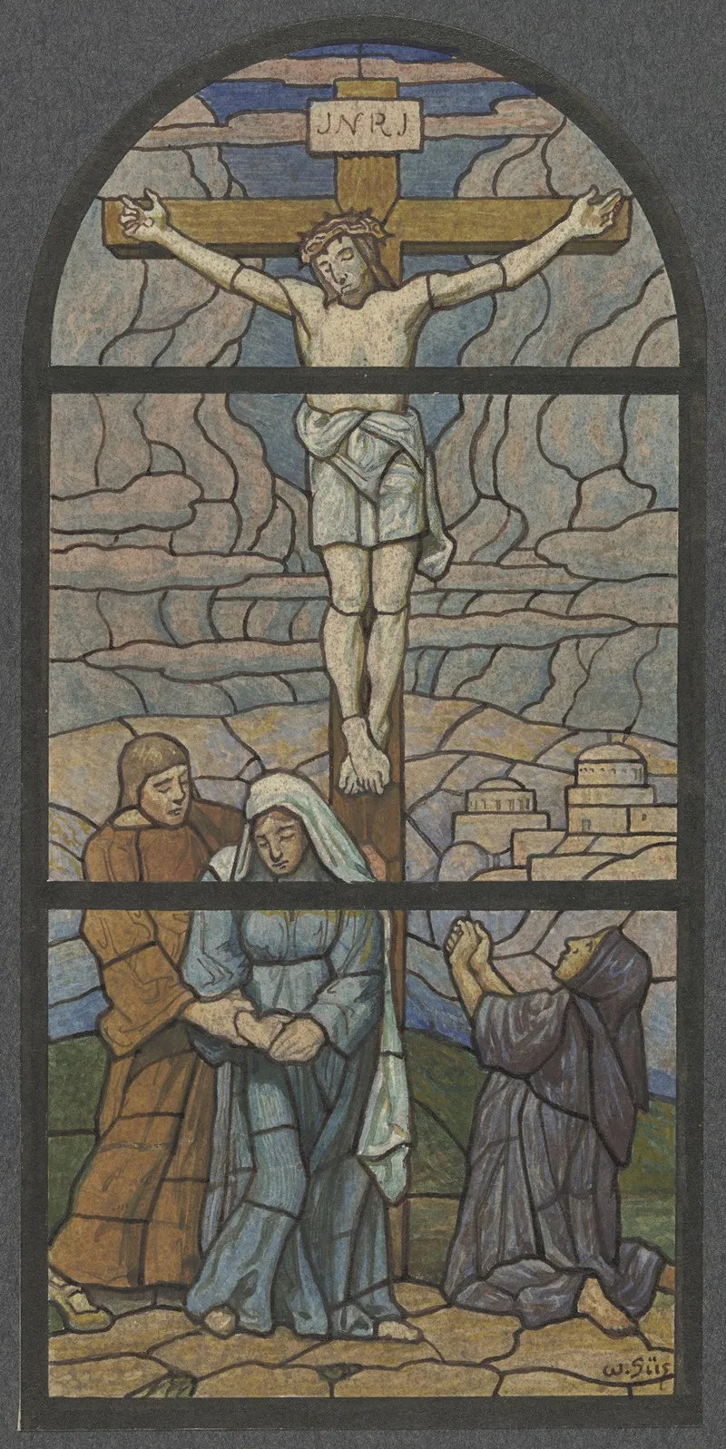 Crucified Christ Wall Art by Wilhelm Süs - High-Resolution Digital Print