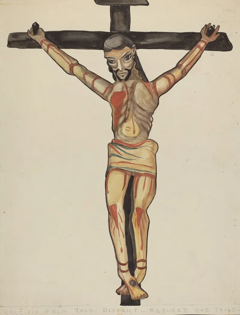 Crucifix From Vicinity Of Taos