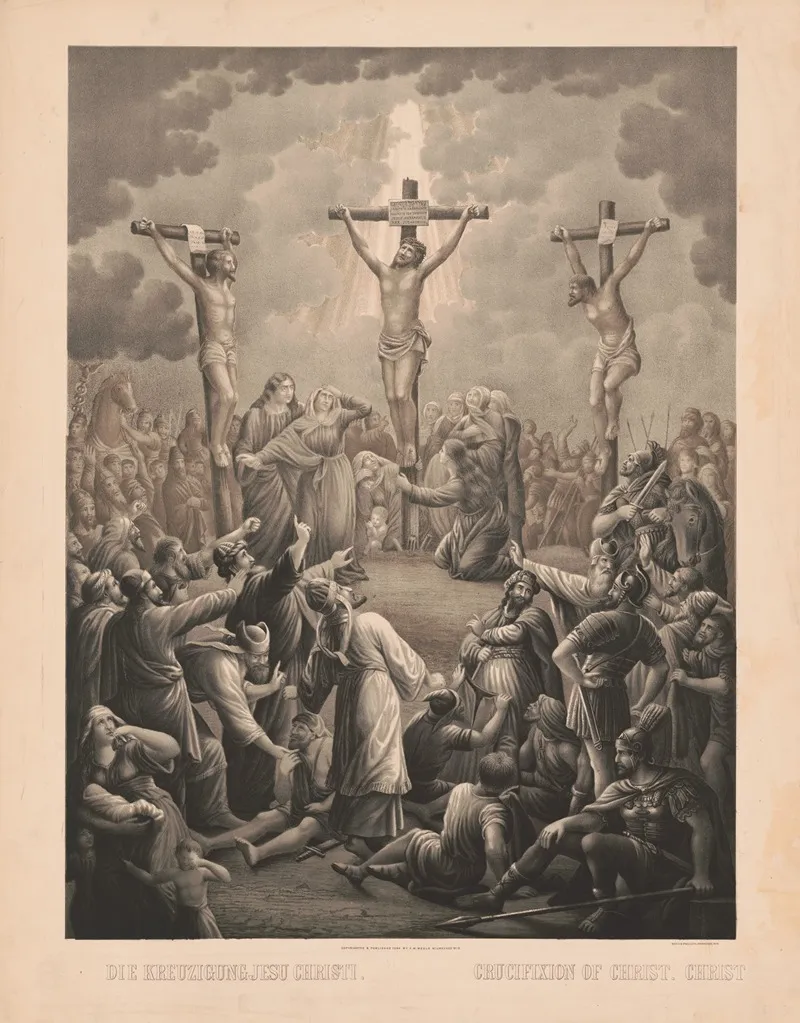 Crucifixion Of Christ 5 Wall Art by Beck & Pauli Lith. - High-Resolution Digital Print