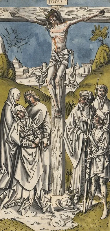 Crucifixion Of Christ Wall Art by Circle Of Hans Holbein The Elder - High-Resolution Digital Print