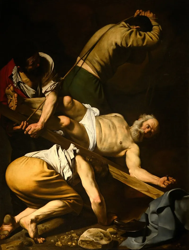 Crucifixion Of St Peter 2 Wall Art by Caravaggio - High-Resolution Digital Print
