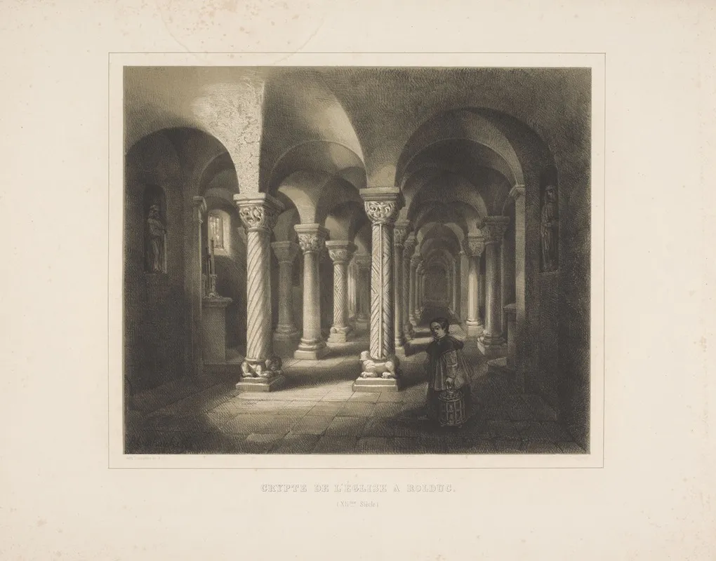 Crypte De Leglise A Rolduc Xiime Siecle