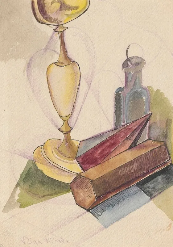 Cubist Still Life 2 Wall Art by Zygmunt Waliszewski - High-Resolution Digital Print