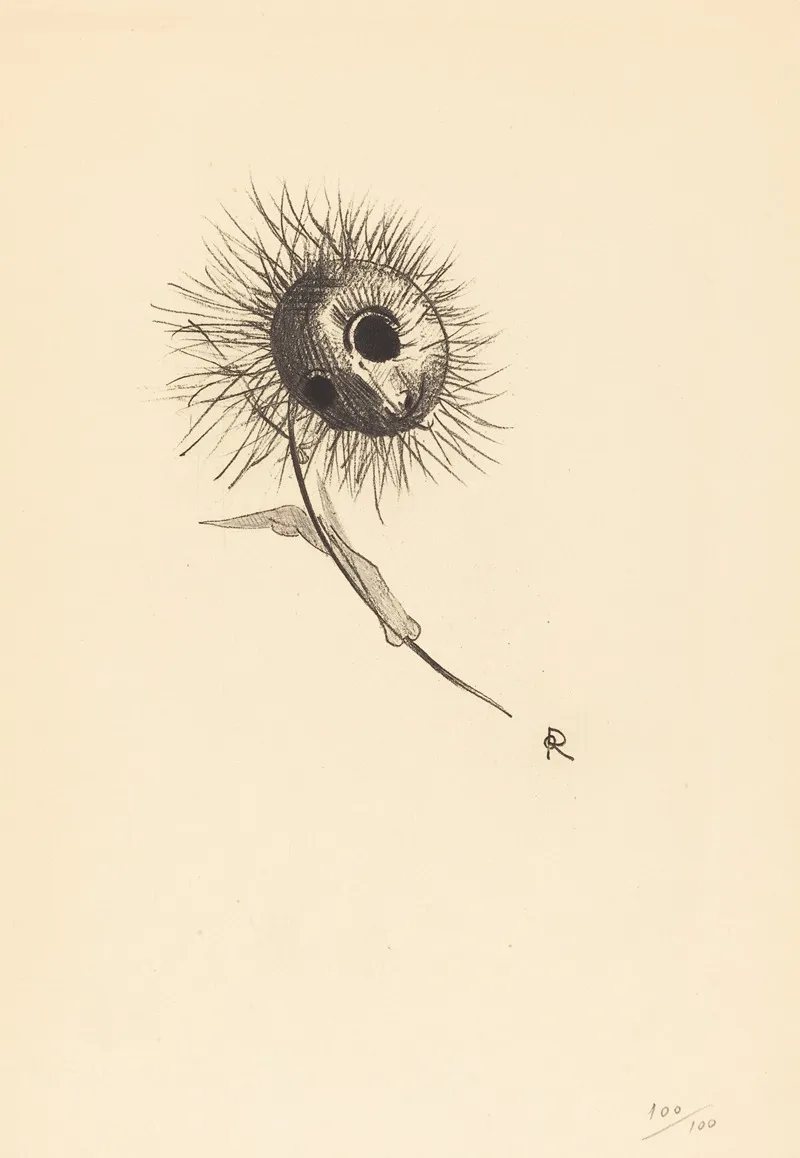 Cul De Lampe 2 Wall Art by Odilon Redon - High-Resolution Digital Print