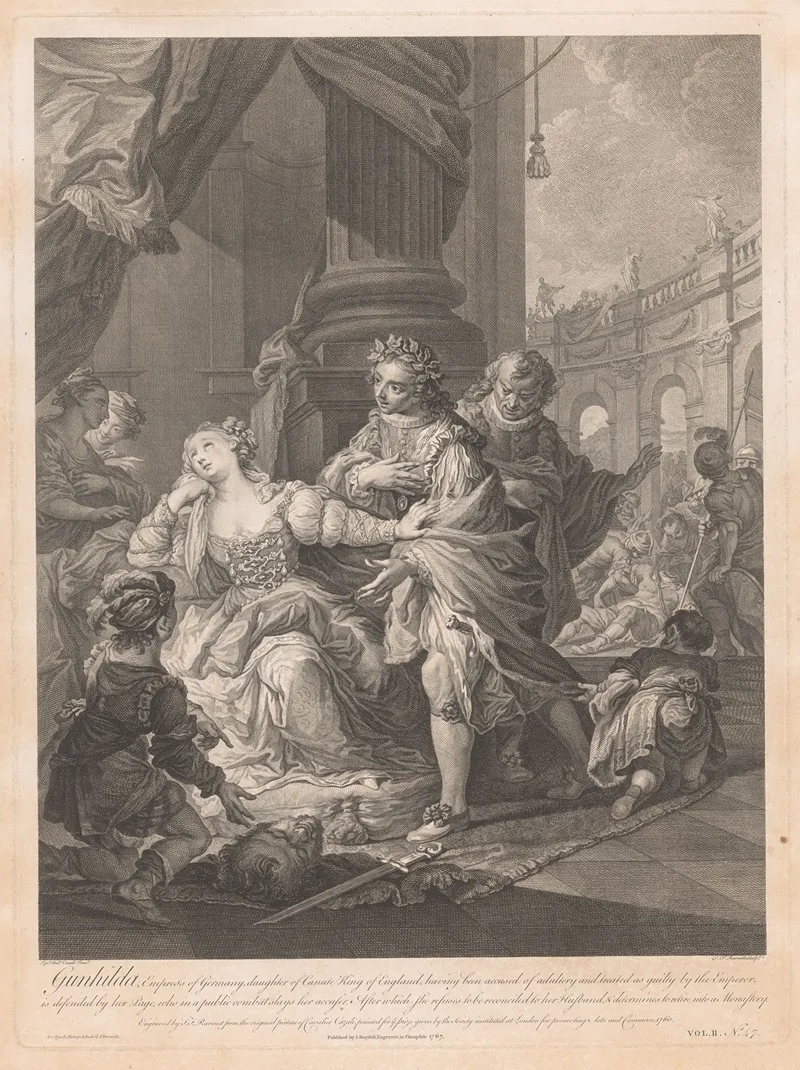 Cunegonde Accused Of Adultery Wall Art by Simon François Ravenet - High-Resolution Digital Print