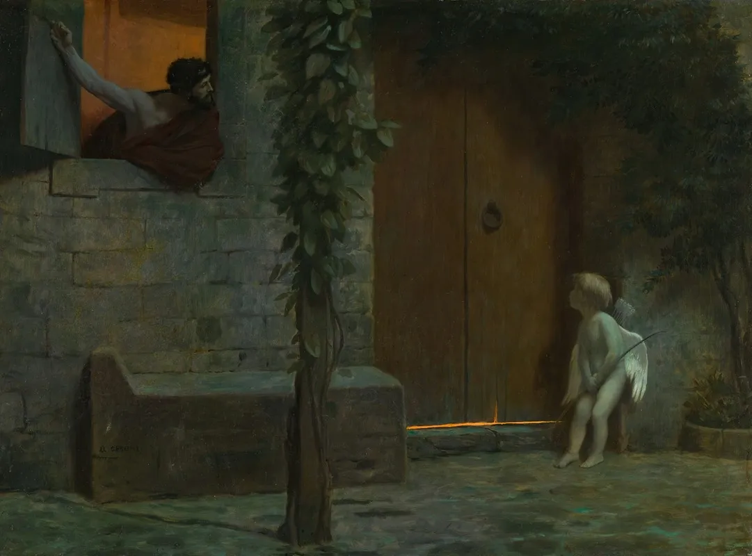 Cupid At The Door In A Rainstorm Wall Art by Jean-Léon Gérôme - Canvas Print
