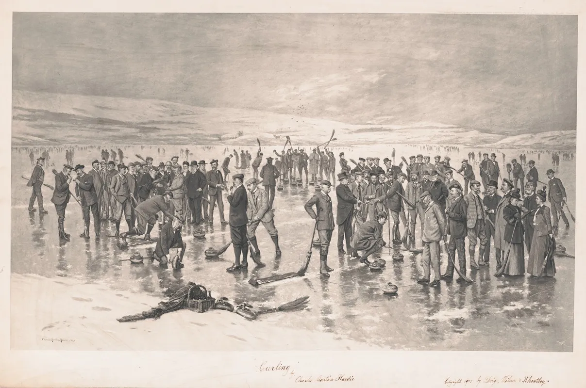 Curling Wall Art by Charles Martin Hardie - High-Resolution Digital Print