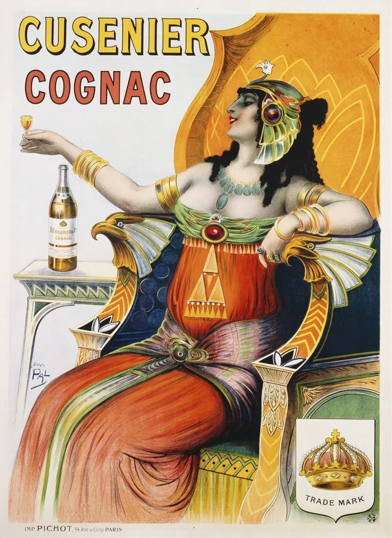 Cusenier Cognac Advertisement Poster by Anonymous - High-Resolution Digital Print