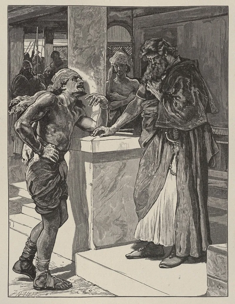 Cushi Brings To David News Of The Death Of Absalom Wall Art by William Small - High-Resolution Digital Print