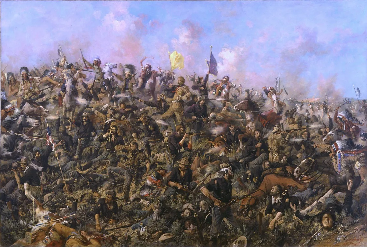 Custers Last Stand Wall Art by Edgar Samuel Paxson - High-Resolution Digital Print
