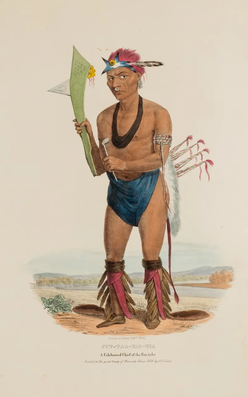 Cut Taa Tas Tia A Celebrated Chief Of The Fox Tribe