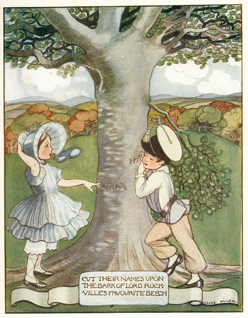 Cut Their Names Upon The Bark Of Lord Rockvilles Favourite Beech
