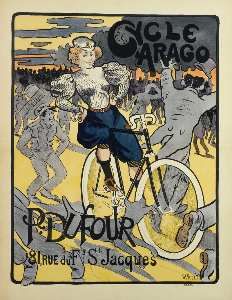 Cycle Arago P Dufour 81 Rue Du Fg St Jacques Wall Art by Wehly - High-Resolution Digital Print