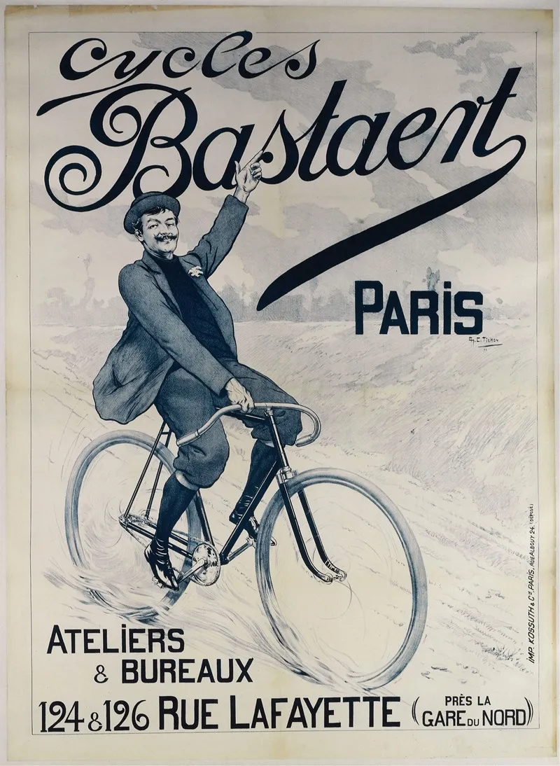 Cycles Bastaent Paris Wall Art by Charles Tichon - High-Resolution Digital Print