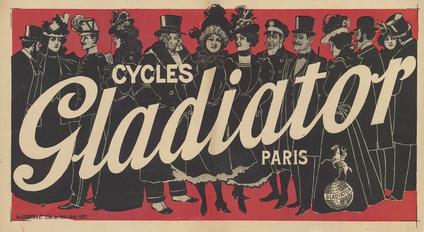 Cycles Gladiator Paris 2 Wall Art by Paolo Henri - High-Resolution Digital Print