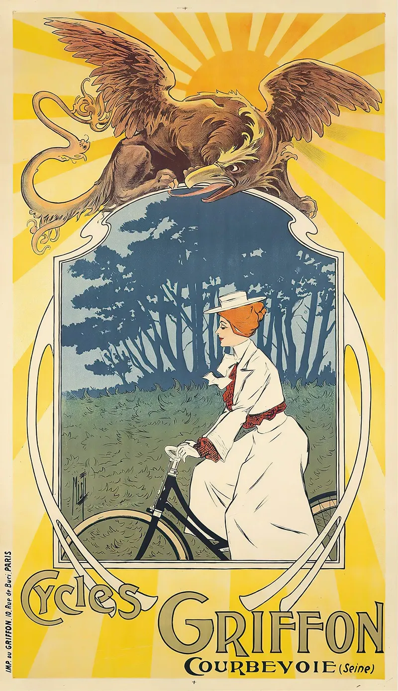 Cycles Griffon Wall Art by Ferdinand Misti-Mifliez - High-Resolution Digital Print