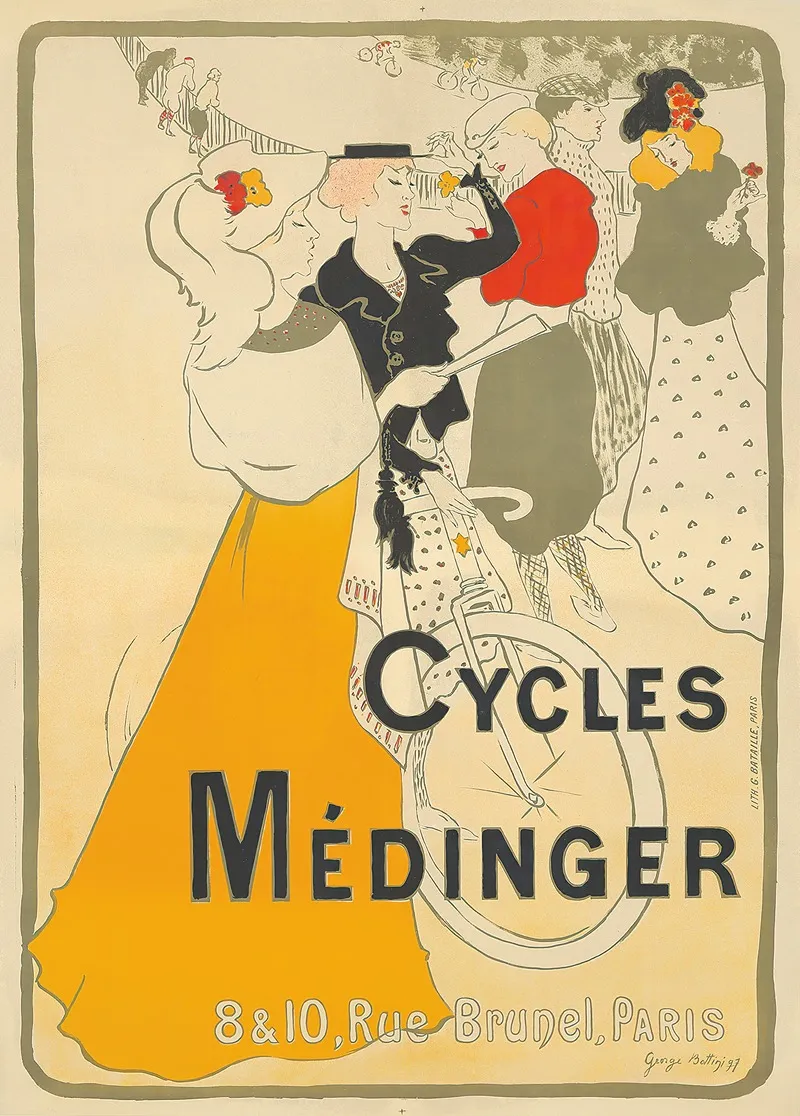 Cycles Medinger 2 Wall Art by Georges Alfred Bottini - High-Resolution Digital Print