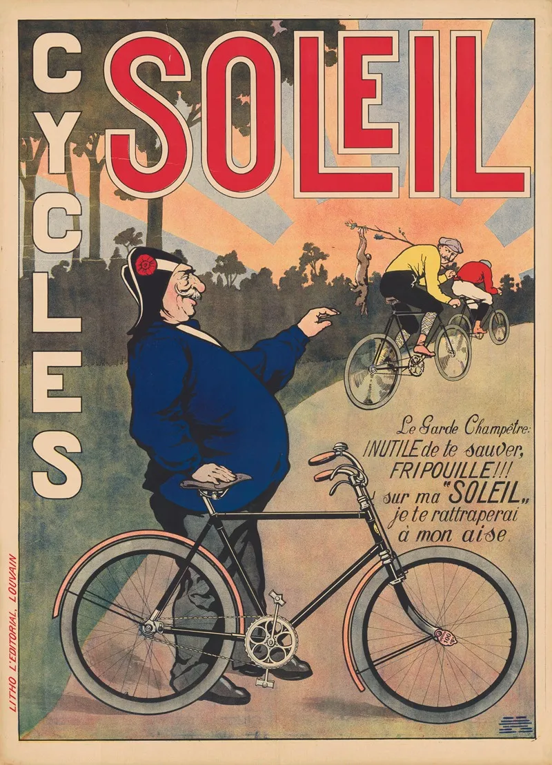Cycles Soleil Wall Art by Litho L'Editorial - High-Resolution Digital Print