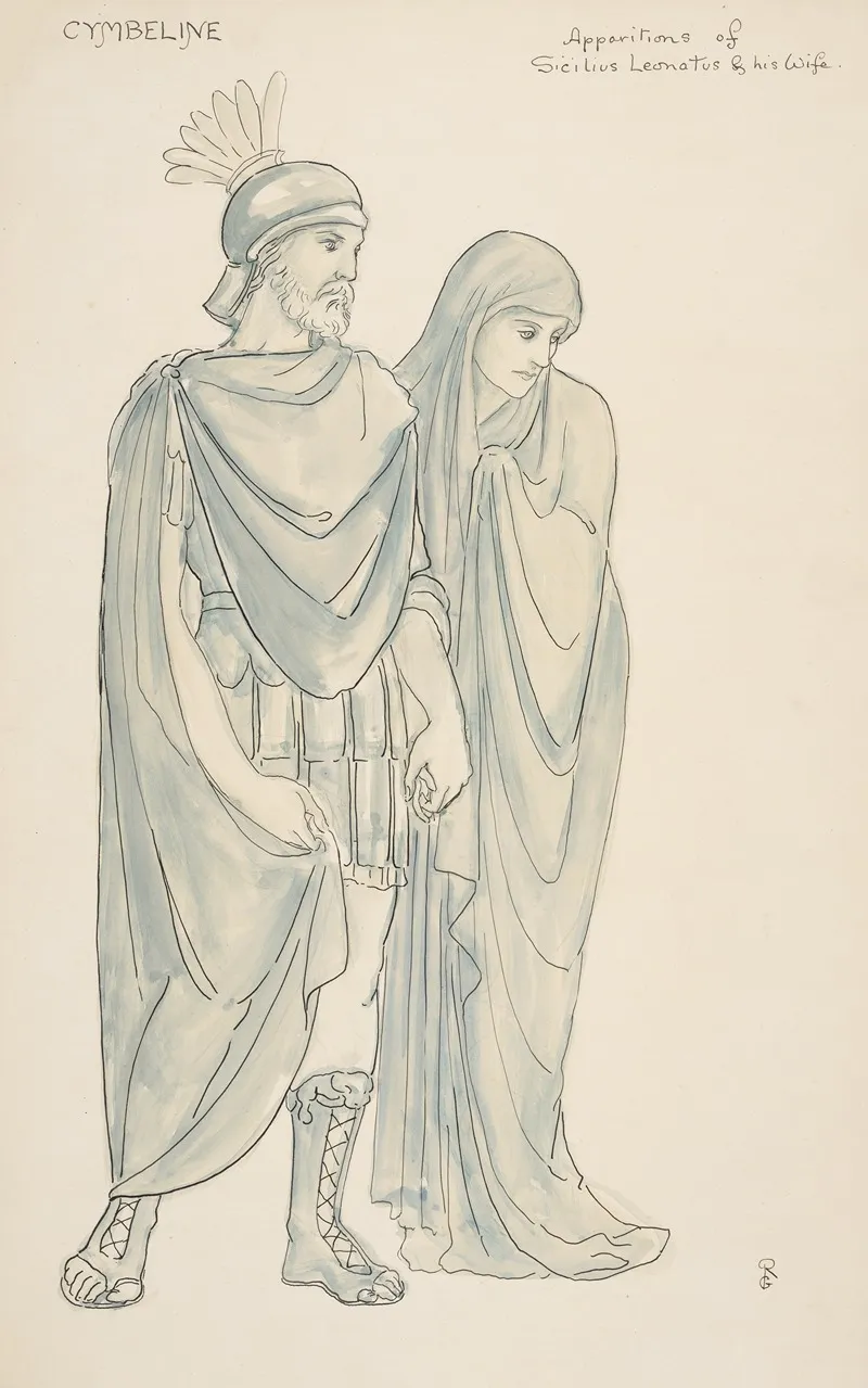 Cymbeline Apparitions Of Sicilius Leonatus His Wife Wall Art by Walford Graham Robertson - High-Resolution Digital Print