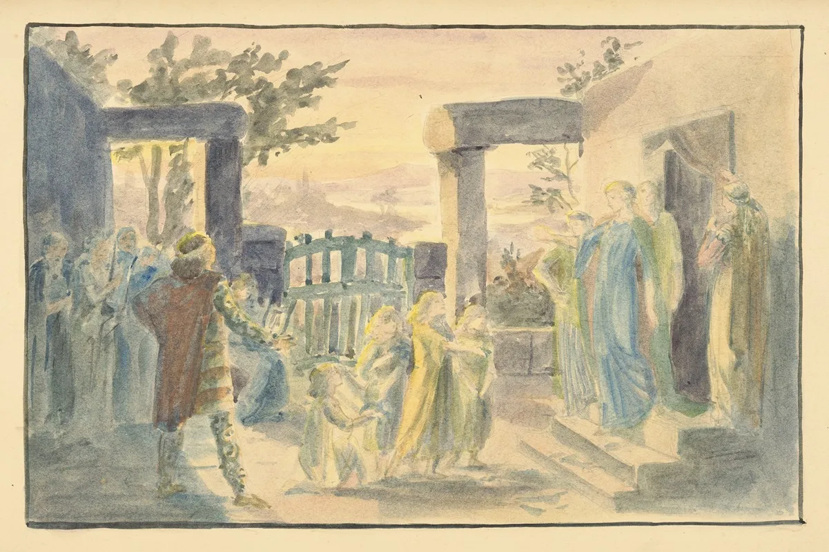 Cymbeline Hark Hark The Lark At Heavens Gate Sings Act Ii Scene Iii Wall Art by Walford Graham Robertson - High-Resolution Digital Print