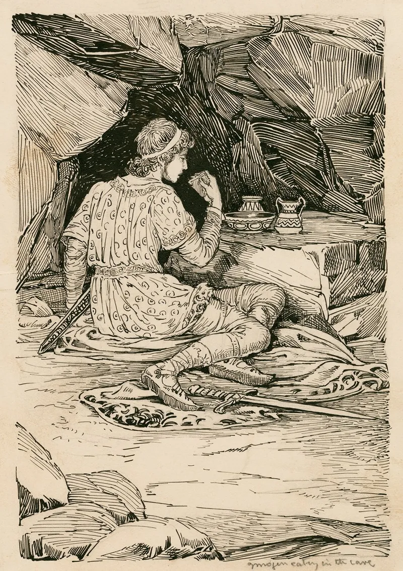 Cymbeline Imogen Eating In The Cave