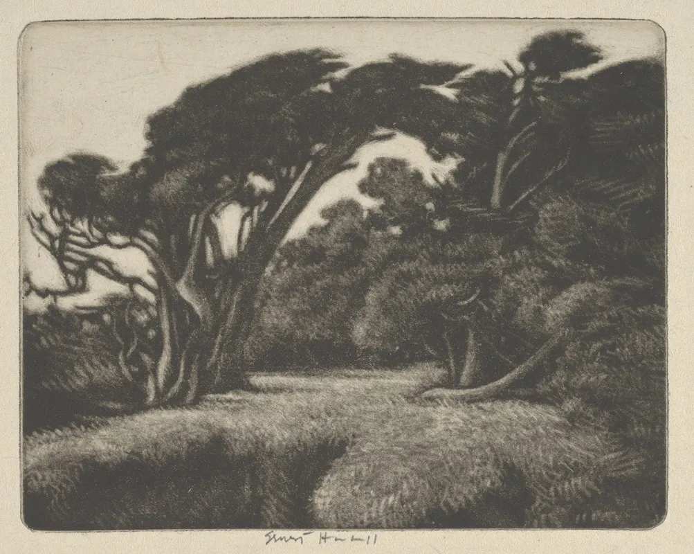 Cypress Bower Wall Art by Ernest Haskell - High-Resolution Digital Print