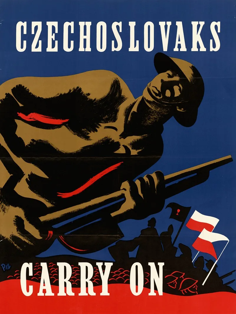Czechoslovaks Carry On Wall Art by A. T. Peel - High-Resolution Digital Print