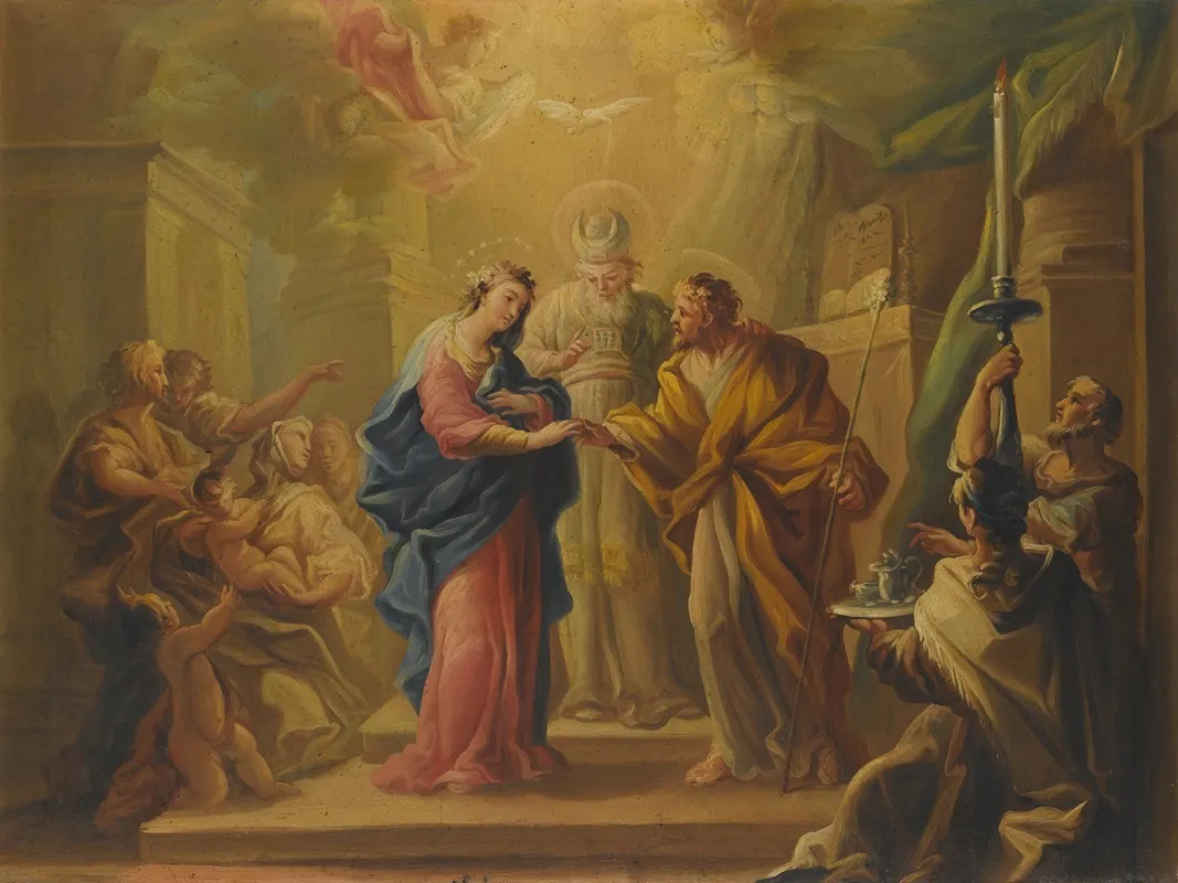 D The Marriage Of The Virgin Wall Art by Miguel Parra Abril - High-Resolution Digital Print