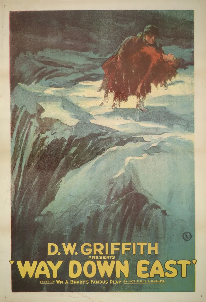 D W Griffith Presents Way Down East Wall Art by H.C. Miner Litho. Co. - High-Resolution Digital Print